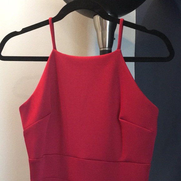 Burgundy long dress - Picture 4 of 5